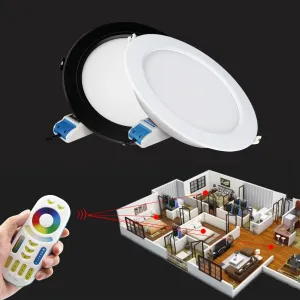LEDprodukt LED panel biely 12W kruh RGB+DUAL-WHITE