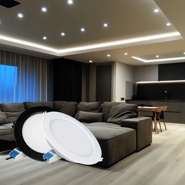 LEDprodukt LED panel biely 12W kruh RGB+DUAL-WHITE
