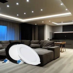 LEDprodukt LED panel biely 12W kruh RGB+DUAL-WHITE