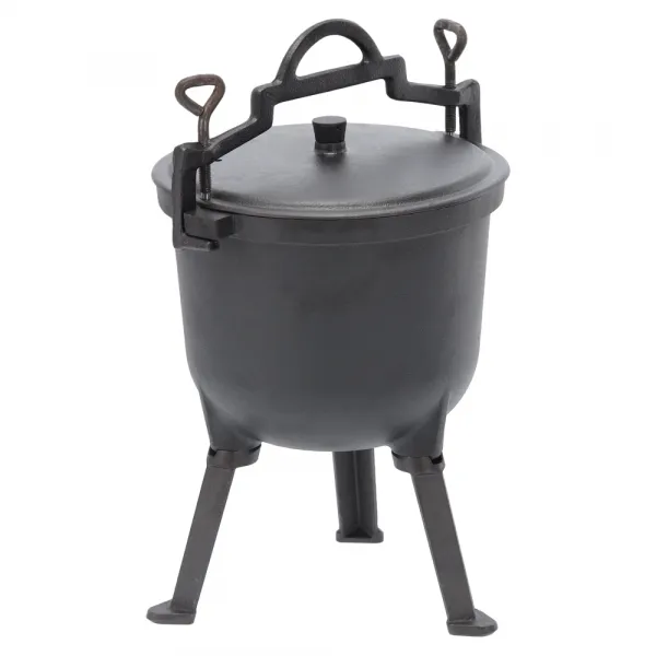 Liatinový kotlík, 8 l, čierna, KAJOL TYP 1