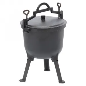 Liatinový kotlík, 8 l, čierna, KAJOL TYP 1