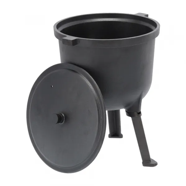 Liatinový kotlík, 8 l, čierna, KAJOL TYP 1