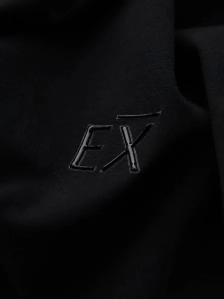 Pánske tričko s krátkym tričkom s logom- čierne