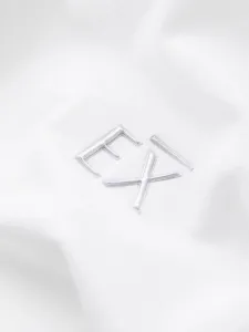 Pánske tričko s krátkym tričkom s logom- biele