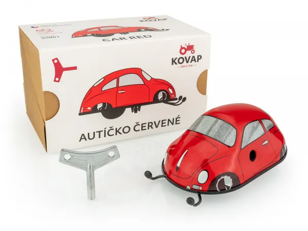 Autíčko na kľúčik - červené