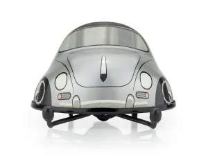 Autíčko na kľúčik - Porsche 356 cabrio - strieborné