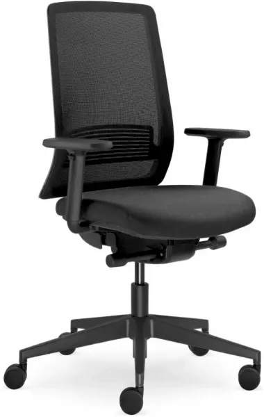 LD SEATING Kancelárska stolička Lyra AIR 215-BL-SYB, čierna, skladová