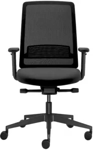 LD SEATING Kancelárska stolička Lyra AIR 215-BL-SYB, čierna, skladová