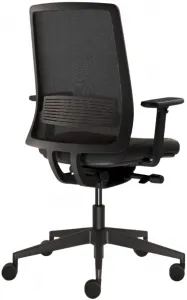 LD SEATING Kancelárska stolička Lyra AIR 215-BL-SYB, čierna, skladová