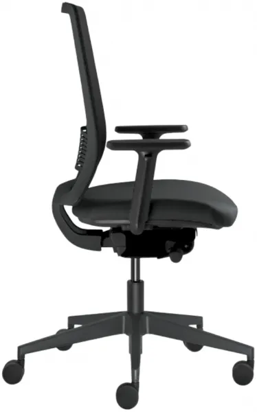 LD SEATING Kancelárska stolička Lyra AIR 215-BL-SYB, čierna, skladová