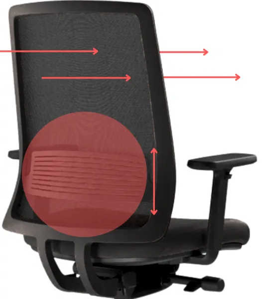 LD SEATING Kancelárska stolička Lyra AIR 215-BL-SYB, čierna, skladová