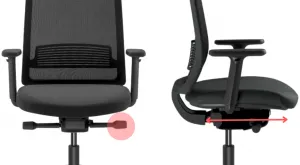 LD SEATING Kancelárska stolička Lyra AIR 215-BL-SYB, čierna, skladová