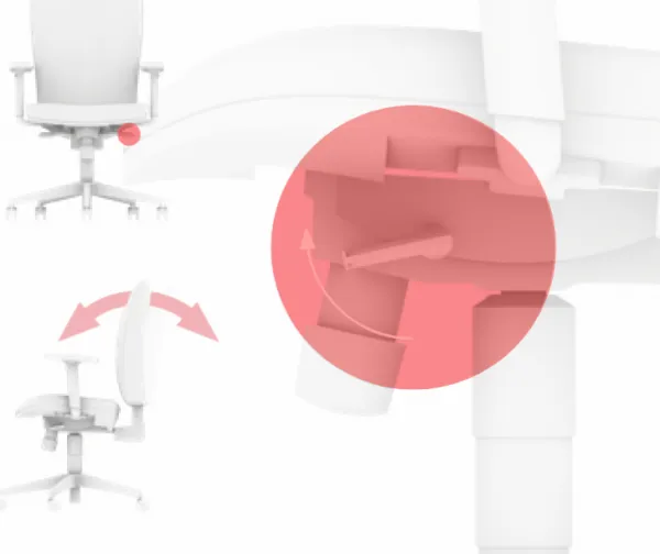 LD SEATING Kancelárska stolička LEAF 503-SY čiernosivá s opierkou hlavy, skladová