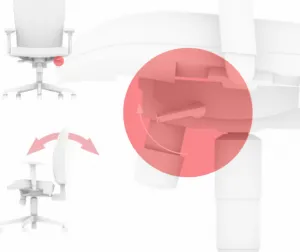 LD SEATING Kancelárska stolička LEAF 503-SY čiernosivá s opierkou hlavy, skladová