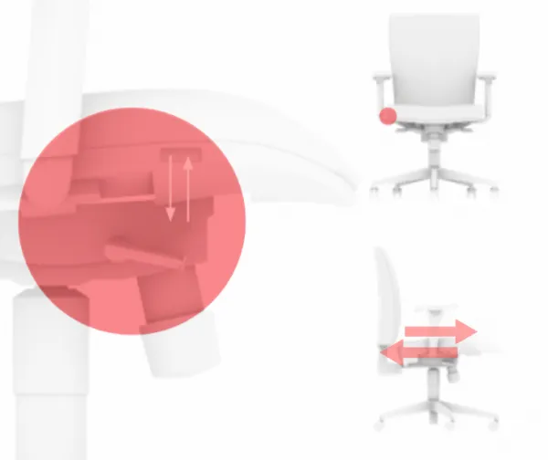 LD SEATING Kancelárska stolička LEAF 503-SY čiernosivá s opierkou hlavy, skladová