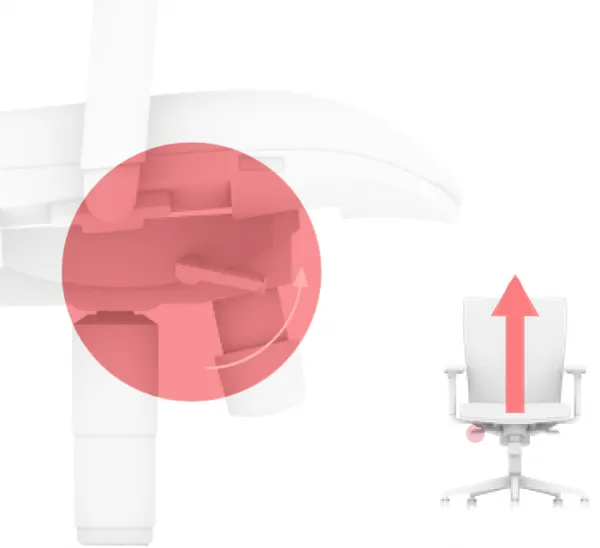 LD SEATING Kancelárska stolička LEAF 503-SY čiernosivá s opierkou hlavy, skladová
