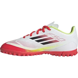adidas F50 CLUB TF JR Detské turfy, biela, veľkosť