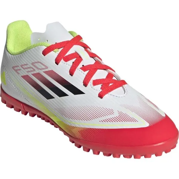 adidas F50 CLUB TF JR Detské turfy, biela, veľkosť