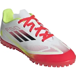 adidas F50 CLUB TF JR Detské turfy, biela, veľkosť