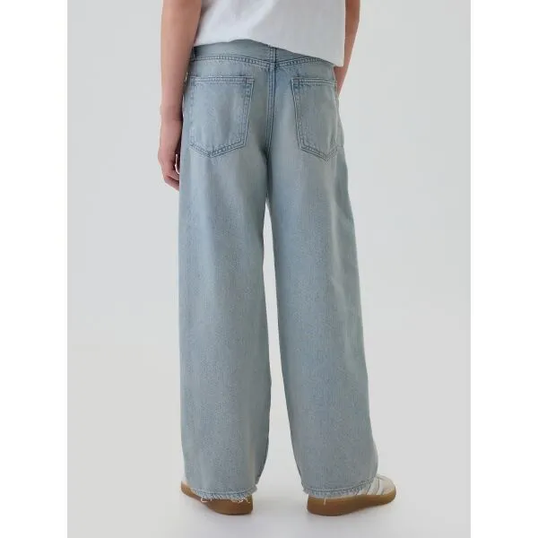GAP BAGGY Chlapčenské džínsy, svetlomodrá, veľkosť 8Y
