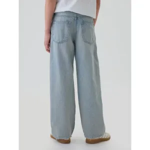 GAP BAGGY Chlapčenské džínsy, svetlomodrá, veľkosť 8Y