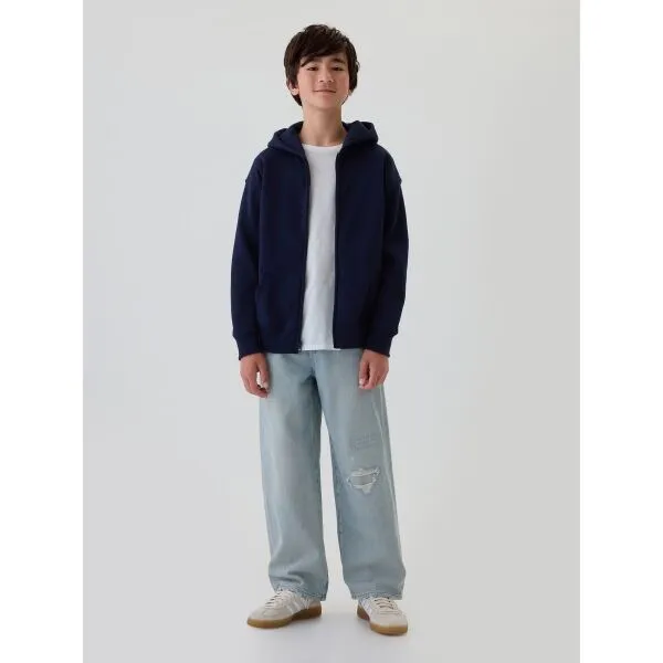 GAP BAGGY Chlapčenské džínsy, svetlomodrá, veľkosť 8Y