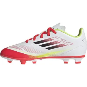 adidas F50 CLUB FG/MG J Detské kopačky, biela, veľkosť