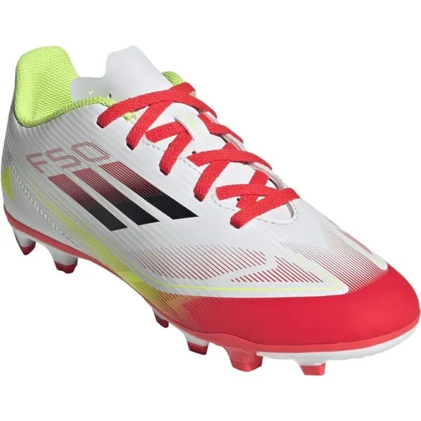 adidas F50 CLUB FG/MG J Detské kopačky, biela, veľkosť
