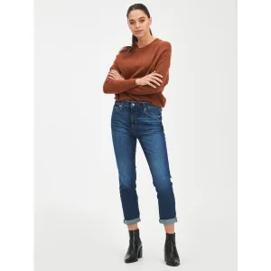 GAP V-SLIM BOYFRIEND Dámske džínsy, tmavo modrá, veľkosť