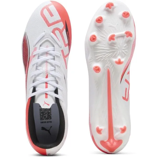 Puma ULTRA 5 PLAY FG/AG Pánske kopačky, biela, veľkosť 44