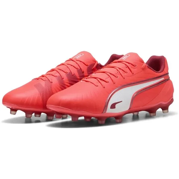 Puma KING MATCH FG/AG Pánske kopačky, oranžová, veľkosť 43