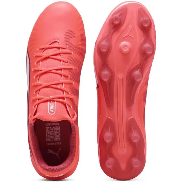 Puma KING MATCH FG/AG Pánske kopačky, oranžová, veľkosť 43