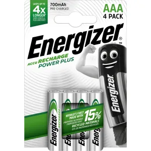 Energizer NiMH Batérie Power Plus Micro (AAA) 700 mAh, 4 ks
