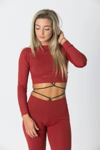 GoldBee Legíny Lycra Fifty Shades Of Brick Red Barva: Brick Red, Velikost: XS