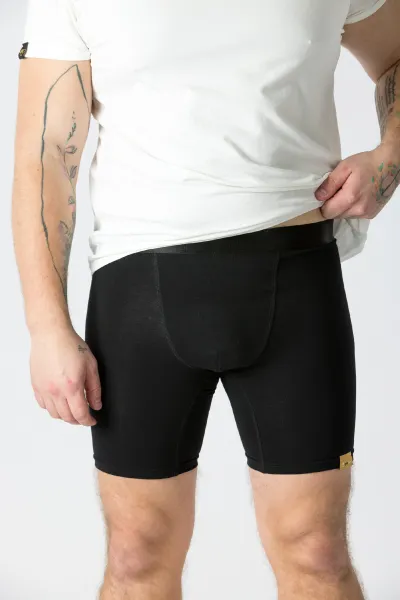GoldBee Boxerky Dlhé Black Barva: Black, Velikost: M