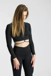 GoldBee Crop Top Fifty Shades Of Black Barva: Black, Velikost: XS