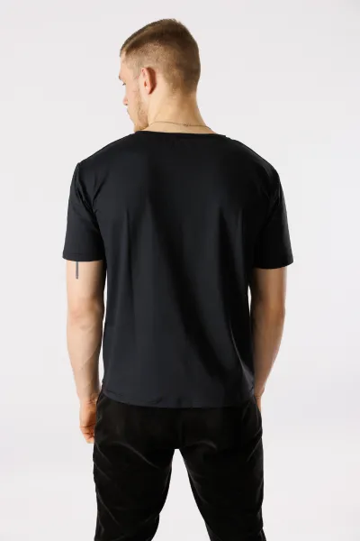GoldBee Pánske Športové Tričko Black Barva: Black, Velikost: M