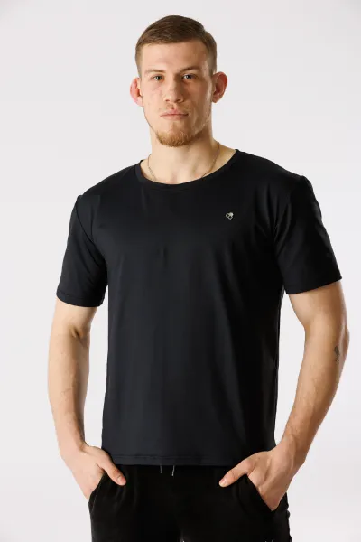 GoldBee Pánske Športové Tričko Black Barva: Black, Velikost: M