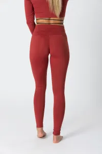 GoldBee Legíny Lycra Fifty Shades Of Brick Red Barva: Brick Red, Velikost: XS