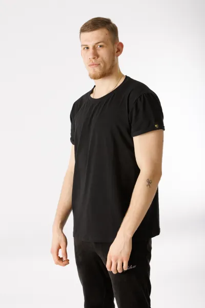 GoldBee Pánske Tričko Organic Black Barva: Black, Velikost: M