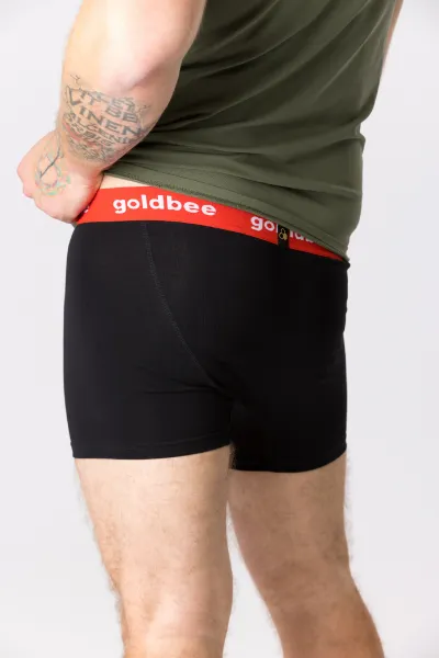 GoldBee Boxerky Logo Red Barva: Red, Velikost: M