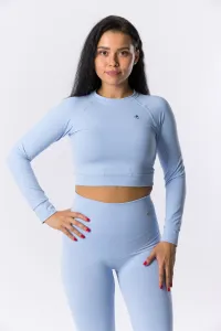 GoldBee Crop-Top BeClassic Baby Blue Barva: Baby Blue, Velikost: L