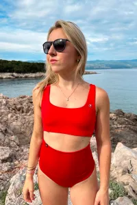 GoldBee Basic Plavky Vrchný Diel Red Barva: Red, Velikost: XL