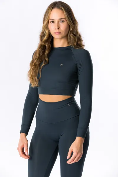 GoldBee Crop-Top BeClassic Onyx Barva: Onyx, Velikost: M