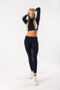 GoldBee Crop-Top BeClassic Second Skin Dark Blue Barva: Dark Blue, Velikost: M