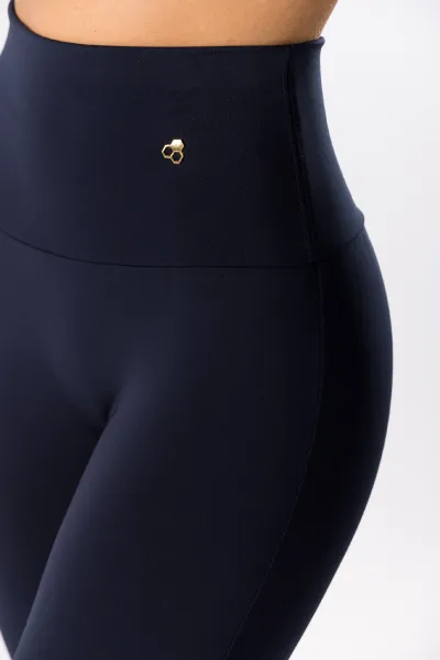 GoldBee Legíny B2 Second Skin Dark Blue Barva: Dark Blue, Velikost: M