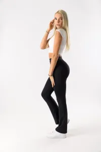 GoldBee Zvonové Legíny Sťahujúce Pas Lycra Black Barva: Black, Velikost: S