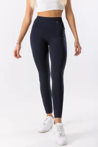 GoldBee Legíny Sťahujúce Pas Second Skin Dark Blue Barva: Dark Blue, Velikost: M