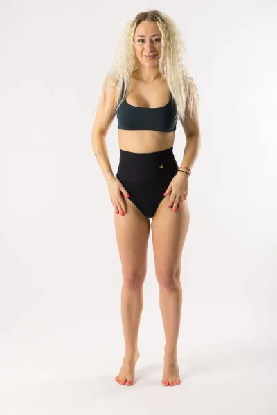 GoldBee Sťahovacie Tangá Lycra Black Barva: Black, Velikost: M