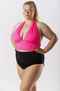GoldBee Plavky Vrchný Diel Milf Neon Pink Barva: Neon Pink, Velikost: S